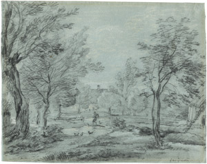 Lot 6417, Auction  102, Dillis, Johann Georg von, Dorfaue bei Freimann