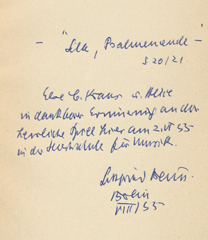 Lot 3684, Auction  105, Benn, Gottfried, Aprèslude