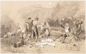 Lot 6508, Auction  105, Werner, Anton von, Don Quichotte bei den Ziegenhirten