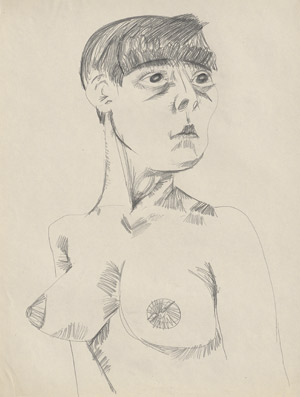 Lot 8172, Auction  108, Mammen, Jeanne, Weiblicher Halbakt mit Pagenkopf