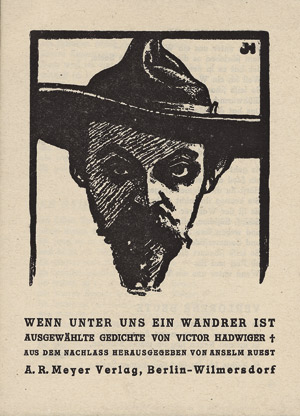 Lot 3192, Auction  109, Hadwiger, Victor, Wenn unter uns ein Wanderer ist