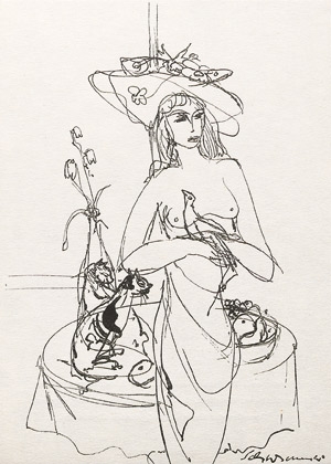 Lot 3427, Auction  109, Schwimmer, Max, Fünf Kaltnadelradierungen 