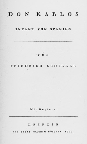 Los 2214 - Schiller, Friedrich - Don Karlos (VA) - 0 - thumb