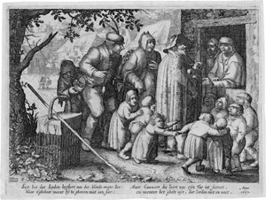 Los 5249 - Visscher, Claes Jansz. - Der Drehorgelspieler - Der Leprosenumzug am kupfernen Montag - 0 - thumb