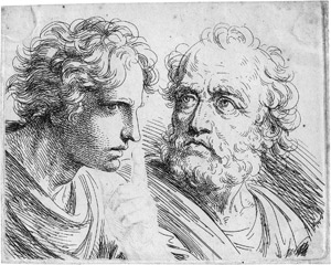 Los 5296 - Füger, Friedrich Heinrich - Zwei männliche Köpfe - 0 - thumb