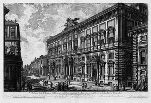Los 5334 - Piranesi, Giovanni Battista - Veduta del Palazzo fabbricato sul Quirinale - 0 - thumb