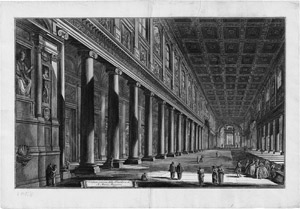 Los 5345 - Piranesi, Giovanni Battista - Veduta interna della basilica di S. Maria Maggiore - 0 - thumb