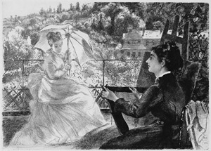 Lot 5381, Auction  112, Bracquemond, Félix, La Terasse