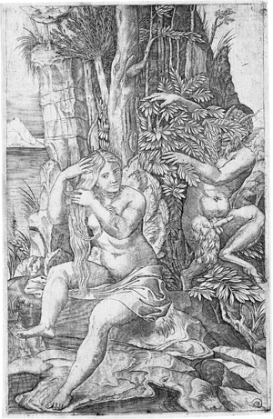 Los 5525 - Dente, Marco - nach - Die Nymphe Syrinx von Pan beobachtet - 0 - thumb
