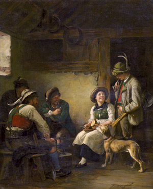 Los 6159 - Defregger, Franz von - Die umworbene Sennerin - 0 - thumb