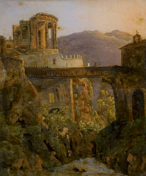 Los 6557 - Santarelli, Francesco - Der Sibyllentempel in Tivoli - 0 - thumb