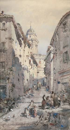 Los 6618 - Costa, Emmanuel - Strassenszene in Menton - 0 - thumb