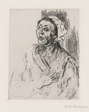 Los 7226 - Liebermann, Max - Aus dem Judenviertel in Amsterdam, Fischweib - 0 - thumb