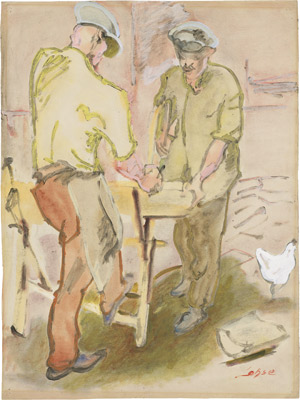 Los 8212 - Lohse, Carl - Handwerker beim Sägen - 0 - thumb