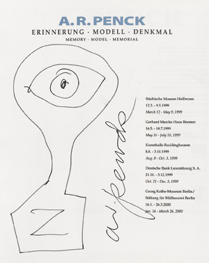 Lot 3413, Auction  113, Penck, A. R., Erinnerung - Memory - Denkmal