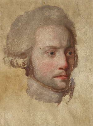 Lot 6717, Auction  113, Englisch, um 1780. Bildnis eines Herrn mit weiß gepuderter Perücke