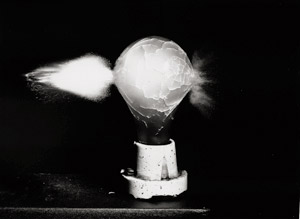 Lot 4129, Auction  114, Edgerton, Harold, "Light Bulb IV 30 Caliber Bullet, Exit"