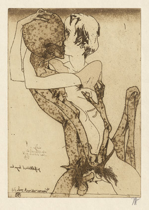 Lot 7058, Auction  114, Janssen, Horst, Liebesszene - Tod und Mädchen