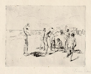 Lot 7347, Auction  114, Liebermann, Max, Badende Knaben