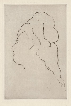 Lot 7262, Auction  115, Manet, Edouard, Eva Gonzales, profile tourné à gauche