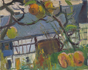 Lot 7300, Auction  115, Müller-Linow, Bruno, Apfelbaum vor Fachwerkhaus