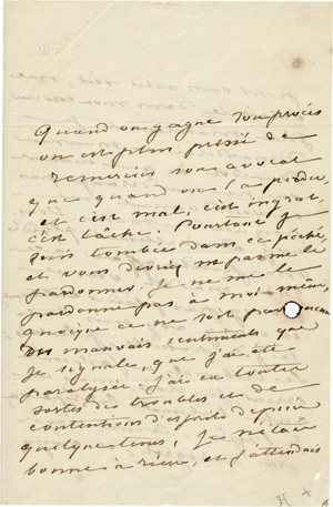 Lot 2548, Auction  117, Sand, George, Brief 1843