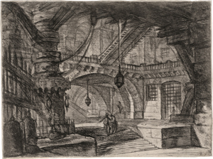 Lot 5281, Auction  117, Piranesi, Giovanni Battista, Der Pfeiler mit den Ketten, knappe Ränder