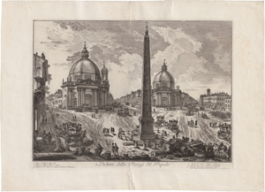 Lot 5284, Auction  117, Piranesi, Giovanni Battista, Veduta della Piazza del Popolo. 