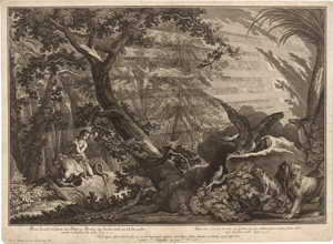 Lot 5302, Auction  117, Ridinger, Johann Elias, Das Paradies oder die Schöpfung und der Sündenfall des ersten Menschenpaares