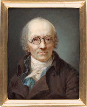 Lot 6529, Auction  118, Görbitz, Johan, Miniatur Portrait des Malers Anton Graff mit Rundbrille