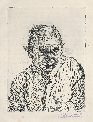 Lot 3404, Auction  119, Weiss, Ernst und Meidner, Ludwig, Die Feuerprobe (mit signierten Originalradierungen)