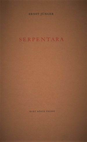 Lot 2964, Auction  120, Jünger, Ernst, Serpentara