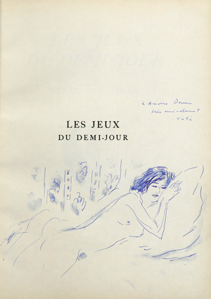 Lot 3824, Auction  120, Orlan, Pierre Mac und Vértes, Marcel, Les jeux du demi-jour