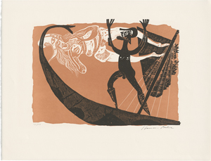 Lot 7289, Auction  121, Hansen-Bahia, Karl-Heinz, Mappe mit sechs Original-Graphiken 