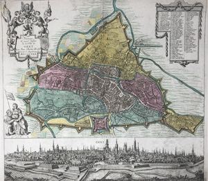 Lot 122, Auction  122, Seutter, Matthäus, Nouveau et exact dessein de la Ville de Gent