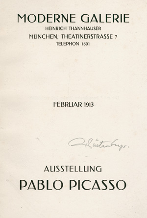 Lot 3301, Auction  122, Moderne Galerie und Picasso, Pablo, Ausstellung Pablo Picasso