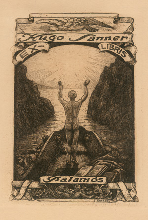 Lot 3645, Auction  122, Sonnen-Exlibris, Konvolut von 48 ( 6 Dubletten) verschiedenen Exlibris mit Sonnen- oder Lichtmotiven. 