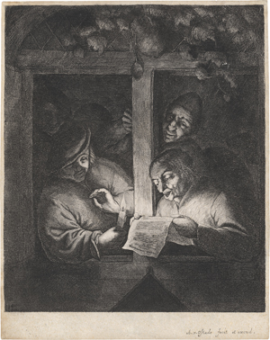 Lot 5650, Auction  122, Ostade, Adriaen van, Die Sänger am Fenster