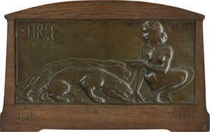 Lot 6180, Auction  122, Wackerle, Joseph, Circe mit Wasserschüssel und drei Panthern
