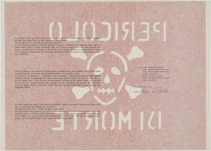 Lot 7279, Auction  122, Pistoletto, Michelangelo, Pericolo di Morte