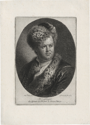 Lot 5878, Auction  123, Schmidt, Georg Friedrich, Brustbildnis Johann Melchior Dinglinger