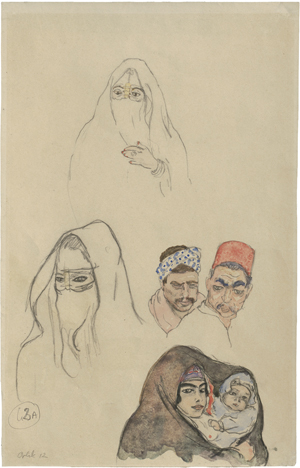 Lot 7076, Auction  123, Orlik, Emil, Aus Ägypten: Kopfstudien