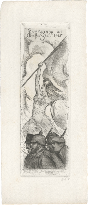 Lot 7092, Auction  123, Orlik, Emil, Erinnerung an Große Zeit 1915
