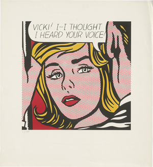 Lot 7300, Auction  123, Lichtenstein, Roy - nach, Vicki! I--I thought I heard your voice!