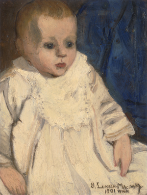 Lot 8009, Auction  124, Luksch-Makowsky, Elena, Bildnis des Sohnes Peter im Taufkleid