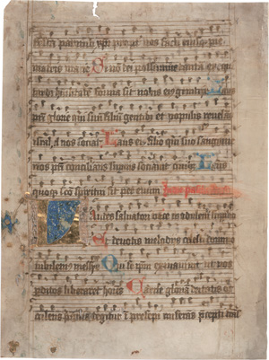 Los 1009 - Laudes salvatori - Einzelblatt aus einer lateinischen Choralhandschrift - 0 - thumb