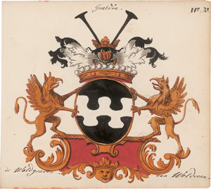 Los 1065 - Liebenberg - "Sammlung fürstlicher und adeliger Wappen". Deutsche Handschrift auf Papier. Um 1728 - 0 - thumb