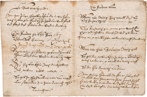Los 1066 - Rossarznei und geistliches Lied - Deutsche Handschrift auf Papier. Deutschland 1728 - 0 - thumb