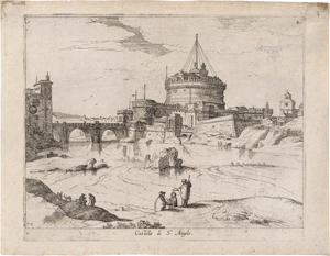 Los 5636 - Nieulandt II, Willem van - Blick auf die Engelsburg in Rom - 0 - thumb