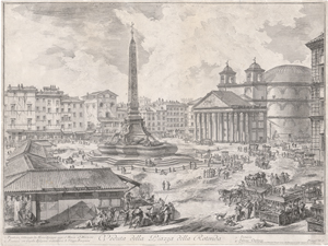 Los 5653 - Piranesi, Giovanni Battista - Veduta della Piazza della Rotonda - 0 - thumb